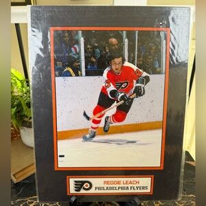 Reggie Leach Philadelphia Flyers Vintage Style 8x10 Matted Photo NHL Hockey